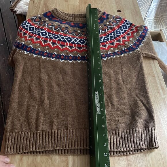 J Crew Sweater Fair Isle Nordic Knit Cotton Pullover Womens Small‎ New - Picture 8 of 9